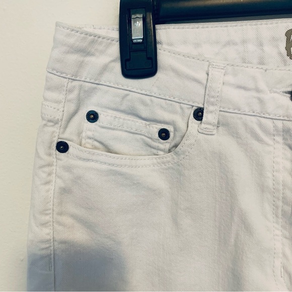 Women’s Boden White Denim 5 Pocket Bootcut Midrise Pants Size 8 - Picture 2 of 12